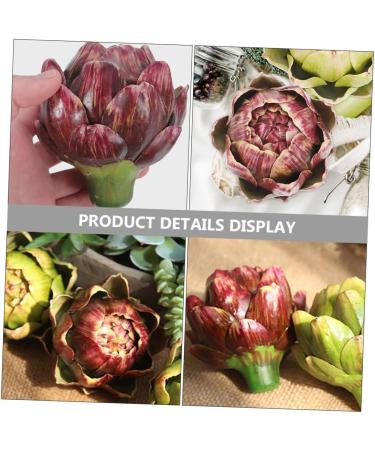 Amosfun Fake Vegetable household Rose wedding shop display artichoke vegetable props silk flower fake fake vegetables decorations wedding ornaments artificial artificial vegetable - Buy Online on GoSupps.com