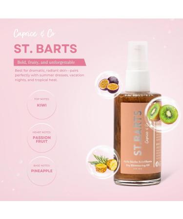Caprice & Co Miracle Body Oils Trio 2 oz of Monaco Hawaii St. Barts Travel Size Scented Dry Body Oil Organic Moisturizing Handcrafted Glow Oils Vacation Shimmer Oil & Body Care for Women - Buy Online on GoSupps.com