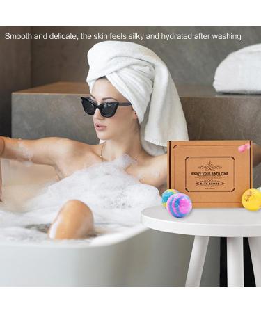 12-Part Natural Bathing Bombs Gift Set | Handmade Moisturizing Shower Bombs for Women - Perfect Spa Gift - Buy Online on GoSupps.com