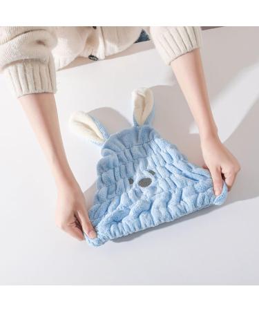 Buy Mufekum 2-Piece Hair Turbans - Quick-Drying Coral Fleece Towels for Kids | Water-Absorbing Bathing Caps - Buy Online on GoSupps.com