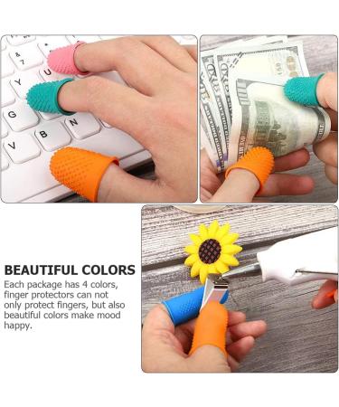 TEHAUX 20pcs Finger Cots | Rubber Finger Protectors & Caps for Sewing Hot Glue Anti-Static | Durable Finger Cushions and Gloves - Buy Online on GoSupps.com