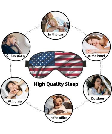 American Flag Eye Mask | Soft Adjustable Sleep Mask for Men & Women | Comfortable Nighttime Eye Covers - Buy Online on GoSupps.com