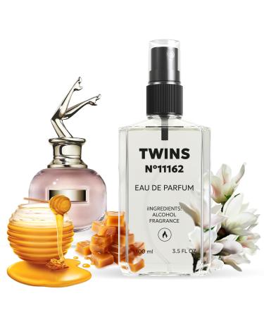 TWINS Impression of Scandal | Perfume for Women Eau de Parfum | No.11162 | 3.4 Fl Oz / 100 ml Jean Paul Gaultier Scandal Impression