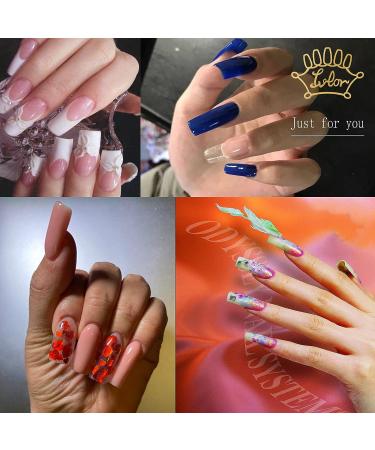 500 Pcs Clear False Half White Nail Tips - Acrylic Fake Nails DIY Nail Art Kit - 10 Sizes - Buy Online on GoSupps.com