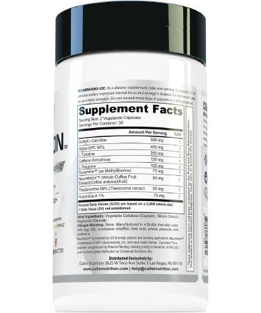 COGNITION High Potency Brain Nootropic Focus Supplement: Best Nootropic and Energy Pills for Mental Clarity Memory Studying Gaming and Work | Alpha GPC Dynamine Caffeine L Theanine 60 Count - Buy Online on GoSupps.com