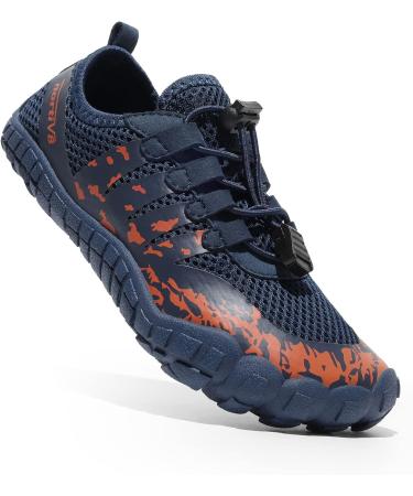 NORTIV 8 Kids Water Shoes - Quick Dry, Lightweight Swim Outdoor Shoes for Boys and Girls - Big Kid Size 5 Dark Blue - Buy Online on GoSupps.com
