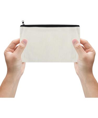 Belle Vous Multi-Purpose Zipper Fabric Bags Set of 12 - Ideal for DIY Cosmetics Travel Office Supplies & Money Storage - Unisex Design - Buy Online on GoSupps.com