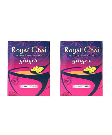 Royal Chai - Premium Instant Tea - Ginger (unsweetened) 180g x 2 - Buy Online on GoSupps.com