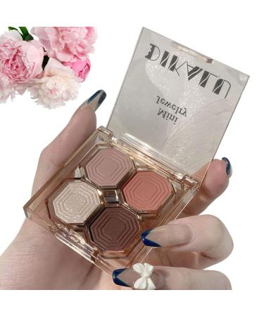 XGZ Eyeshadow Makeup Shimmer Glitter Eye Shadow, Long Lasting Self-Adhesive Eye Shadow, Neutral Cosmetic Eye Shadow, 4 Colors