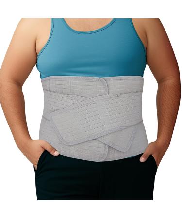 Abdominal Binder Post Surgery Tummy Tuck - Plus Size Postpartum Belly Band Wrap | Post C Section Belly Binder Recovery | Stomach Hernia Belt For Men or Women After Pregnancy Hysterectomy XXL