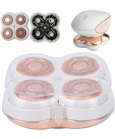 2Pcs Facial Hair Remover Replacement Heads for Finishing Touch Flawless Electric Legs Shaver - Rose Gold | Smooth Finish, Perfect Touch | With Cleaning Brush - Buy Online on GoSupps.com