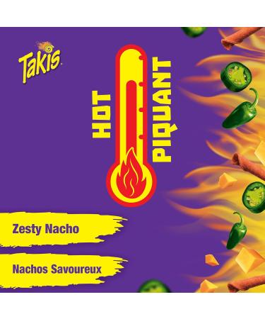 Takis Zesty Nacho Xplosion Rolled Tortilla Chips - Crunch Corn Chips Snack Box - Pack Of 18-90g Individual Bags Zesty Nacho Xplosion 90 g (Pack of 18) - Buy Online on GoSupps.com