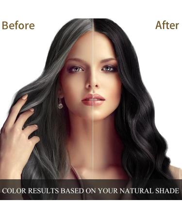 Mrettick Nova Hair Dye Shampoo Nova Hair Instant Dye Shampoo Brown Hair Dye Shampoo Natural Hair Color Shampoo for Gray Hair Long Lasting Hair Instant Dye Shampoo Hair Color (black) - Buy Online on GoSupps.com