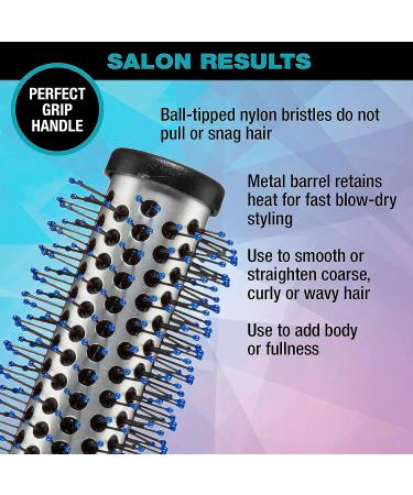 Conair Salon Results Small Metal Round Brush for Short to Medium Hair - Blow-Drying Hairbrush (Color May Vary) | 1 Count - Buy Online on GoSupps.com