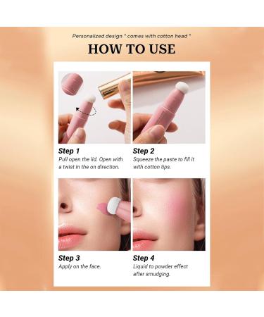 Liquid Highlighter | Long Lasting Face Contouring Stick with Cushion Applicator Lightweight Super Silky Face Brighten Moisturizer Makeup Smooth Shimmer Finish Frifer Blush 3# - Buy Online on GoSupps.com