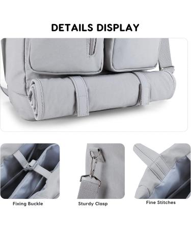 SONARIN Large Capacity Waterproof Baby Nappy Changing Tote Bag with Changing Mat - Grey - Buy Online on GoSupps.com