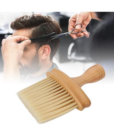 Hair Cutting Duster Barber Brush Neck Duster Nylon Bristles Simple Style Neck Duster with Wooden Handle Barber Brush for Hair Cutting - Buy Online on GoSupps.com