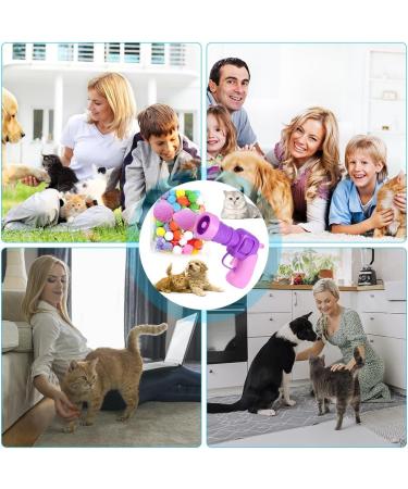 XPJBKC Plush Ball Shooting Gun for Cats Cat Ball Toy Launcher Interactive Cat Toys Balls Cat Toy Launch Gun with 100 Pcs Balls for Indoor Pet Playing Exercise Chasing Training Hunting Purple - Buy Online on GoSupps.com