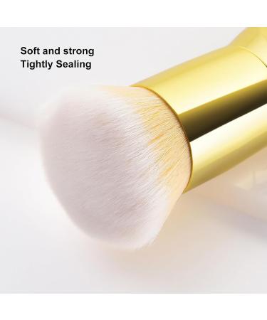 Verdant Touch Cosmetic Brush Gold Makeup Powder and Shading Foundation Brush Home Party Performance Cosmetic Tool - Buy Online on GoSupps.com