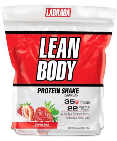 Labrada Nutrition Lean Body Hi Protein Meal Replacement Strawberry 2.47 lb (1120 g)