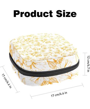 Honey Bee Sanitary Napkin Storage Bag - Portable Period Bag for Women - Multi-Colored - 1Pc - Buy Online on GoSupps.com