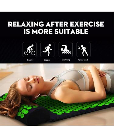 Buy Angelkiss WXL-1001 Acupressure Mat - Cotton Black & Green - International Shipping Available - Buy Online on GoSupps.com
