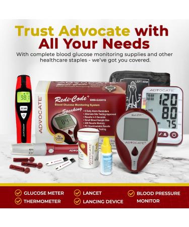 Advocate Lancing Device - Pain-Free Blood Testing for Diabetics | Depth Adjustable Lancet Pen for Accurate Samples | International Shipping Available - Buy Online on GoSupps.com
