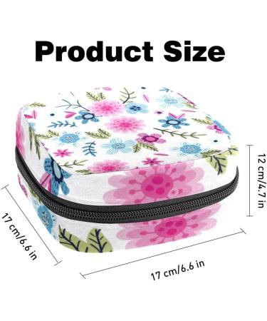 Women's Floral Pattern Tampon Storage Bags | Multi-Pocket Menstrual Tied Bags - International Shipping - Buy Online on GoSupps.com