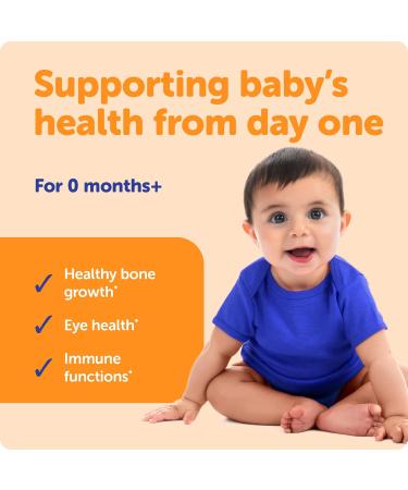 Ddrops Baby Organic Liquid Vitamins A&D Drops for Infants 60 Drops. Supports Babies Eye Health Bone Development and Immune Function. Certified Organic Non-GMOs Allergy-Friendly 0.06 Fl Oz (Pack of 1) - Buy Online on GoSupps.com