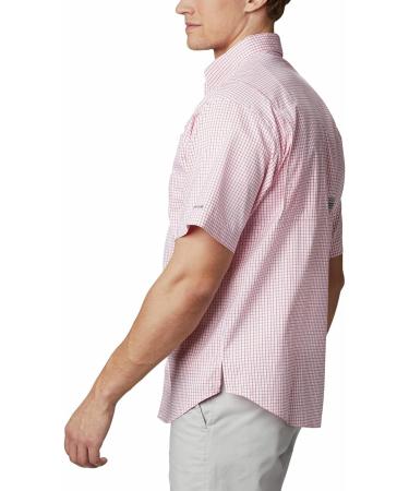 Columbia Men's Super Tamiami SS Shirt - Red Spark Gingham, Size Large - Buy Online on GoSupps.com