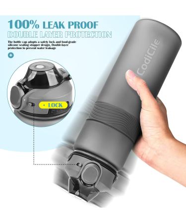 CodiCile Water Bottle BPA Free - 33.8 Oz - Buy Online on GoSupps.com
