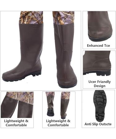 KOMEX Chest Waders for Men with Boots Waterproof  Fishing & Hunting Waders with Boot Hanger Camo 11 - Buy Online on GoSupps.com