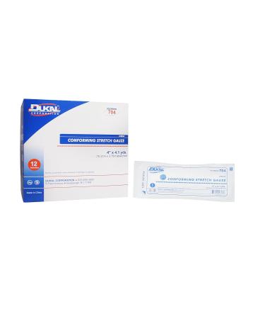 Dukal Conforming Bandage 4"x4.1 Yards - Sterile 1-Ply Roll | 96 Rolls/CS - International Shipping Available - Buy Online on GoSupps.com