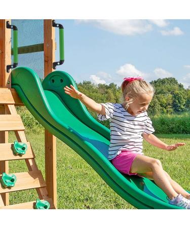 Set of 2 Luminous Green Playground Safety Handles - 13In Aluminum for Climbing Frame & Play House - Buy Online on GoSupps.com