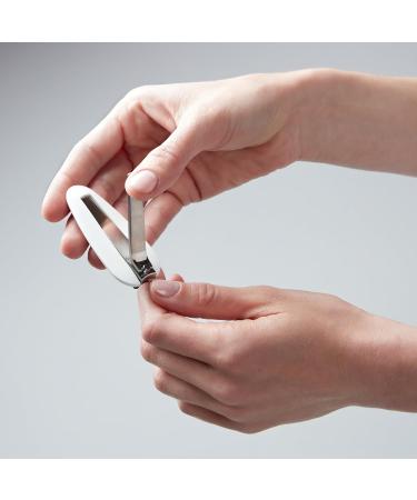 Premium ZWILLING Ergonomic Nail Clippers | Stainless Steel with Collecting Container | 65mm - Soft Grip for Easy Use - International Shipping Available - Buy Online on GoSupps.com