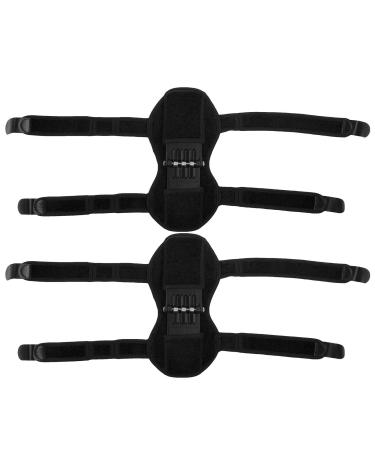 Sports Knee Pads 2 Pieces Elastic Knee Pad for Hiking Joint Support Knee Pads with Knee Reinforcement Spring for Climbing Mountaineering Sports (1 par) 1 par Negro