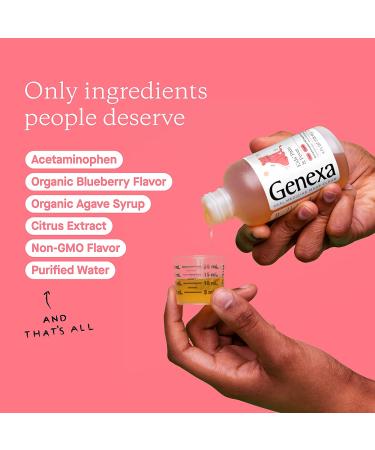 Genexa Children's Acetaminophen Pain and Fever Reducer - 4 oz - Organic Formula - Buy Online on GoSupps.com