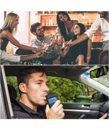 Lydsto Portable Breathalyzer Alcohol Tester with LED Display and Semiconductor Sensor - Professional-Grade Accuracy for Personal Use | Includes 5 Mouthpieces - Buy Online on GoSupps.com