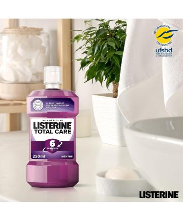 Listerine Bain de Bouche Quotidien Total Care 6 En 1 pour une Haleine Fra che Pas de saveur Transparent 250 ml - Buy Online on GoSupps.com