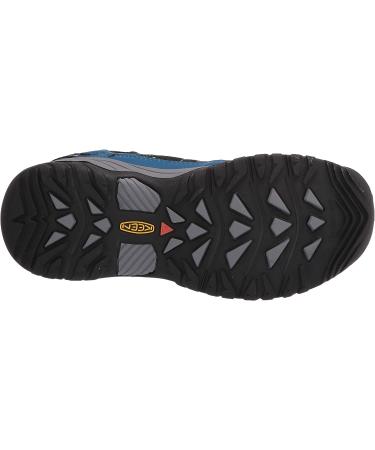 KEEN Big Kid's Targhee Sport Vented Hiking Shoe - Mykonos Blue/Yellow - Size 5 BK US - Buy Online on GoSupps.com
