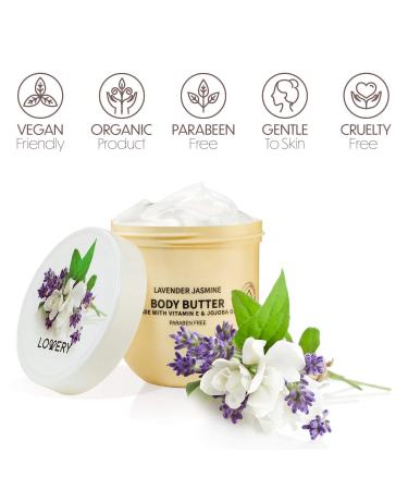 Whipped Lavender Jasmine Body Butter for Sensitive Dry Skin - Ultra Hydrating Moisturizer with Shea Butter - Nourishing Body Care - Buy Online on GoSupps.com