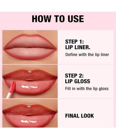  Tyinerc Lip Liner - Lip Pencil - Moisturizing Lip Oil Lipstick - Long-lasting Lip Pencil and Lip Gloss for Travel - Buy Online on GoSupps.com