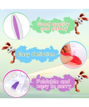 Easter Inflatable Bunny Ring Toss Game - 2 Sets, 8 Rings, Pump Included - Indoor & Outdoor Kids Party Game - Buy Online on GoSupps.com