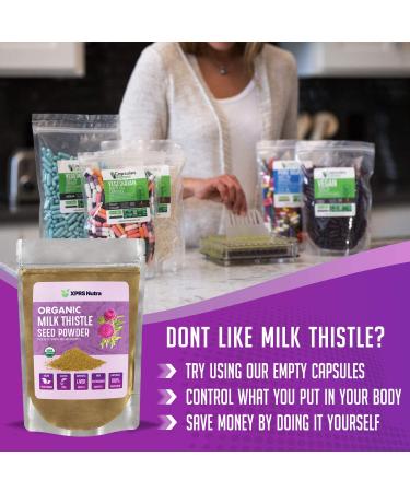 XPRS Nutra Organic Milk Thistle Seed Powder - Rich in Silymarin - Liver Health Support - 4 oz Vegan Friendly Powder - Buy Online on GoSupps.com