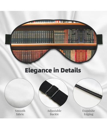 Library Bookshelf Soft Sleep Eye Mask Female Breathable Eye Patch Perfect for Travel and Relaxation - Buy Online on GoSupps.com