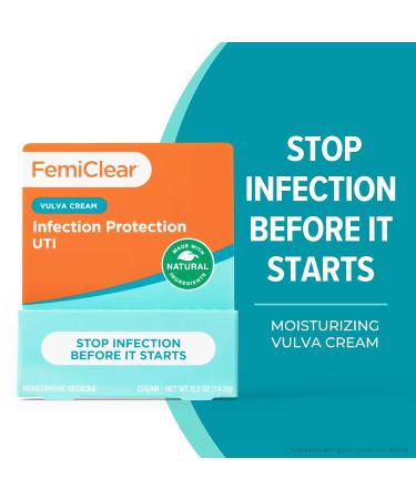 FemiClear Infection Protection Vulva Cream - Natural UTI Defense & Homeopathic Feminine Care for Recurring Infections - Buy Online on GoSupps.com