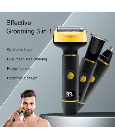 Tixiyu 3 in 1 Trimmer Kit Battery Grooming Kit for Men Electric Hair Clipper Electrico Nose Hair Electronic Nose Ear Hair Trimmers Man Groomer Nose and Ear Hair Trimmers Hedge Trimmer Set - Buy Online on GoSupps.com