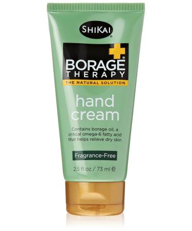ShiKai - Borage Therapy Plant-Based Hand Cream  Soothing & Moisturizing Relief For Dry  Red and Itchy Skin  Non-Greasy  Sensitive Skin Friendly (Fragrance-Free  2.5 Ounces)  (40222)