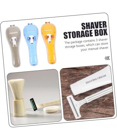 Coophya 3-Piece Razor Storage Box & Carrier Bag - Travel Case for Safety Shaver | Durable Razor-Bearing Holder for Men - Buy Online on GoSupps.com