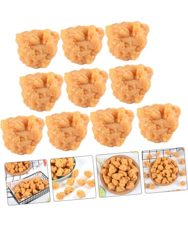 Vaguelly 20 Pcs Simulation Popcorn Chicken Fake Chicken Simulated Roasted Chicken Nuggets Chicken Nuggets Fake Desk Top Decor Realistic Meat Model Toys for Child Pvc Food Chicken Wings 3X2.5X2CMx2pcs 1 - Buy Online on GoSupps.com
